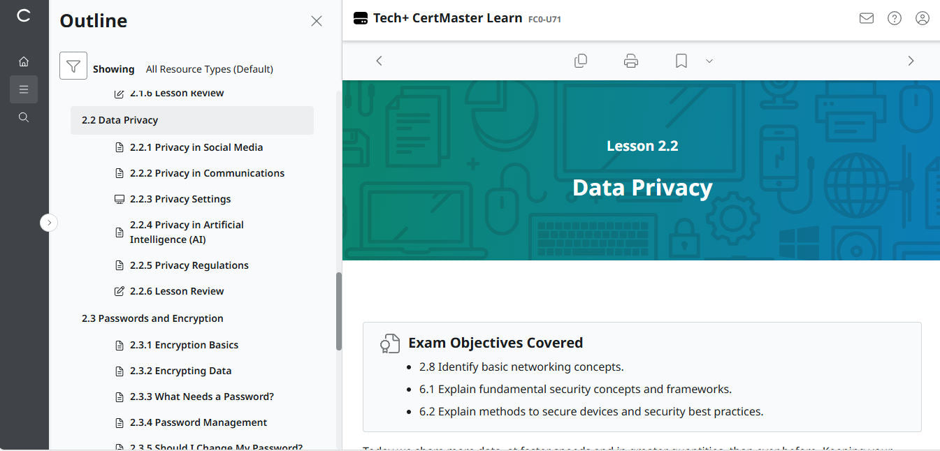 CertMaster Learn – Tech+ (V6) – (New Account ) 2-Month Access