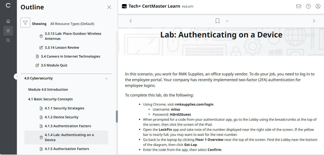 CertMaster Learn – Tech+ (V6) – (New Account ) 2-Month Access