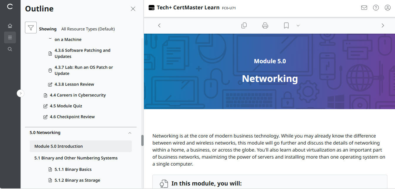 CertMaster Learn – Tech+ (V6) – (New Account ) 2-Month Access