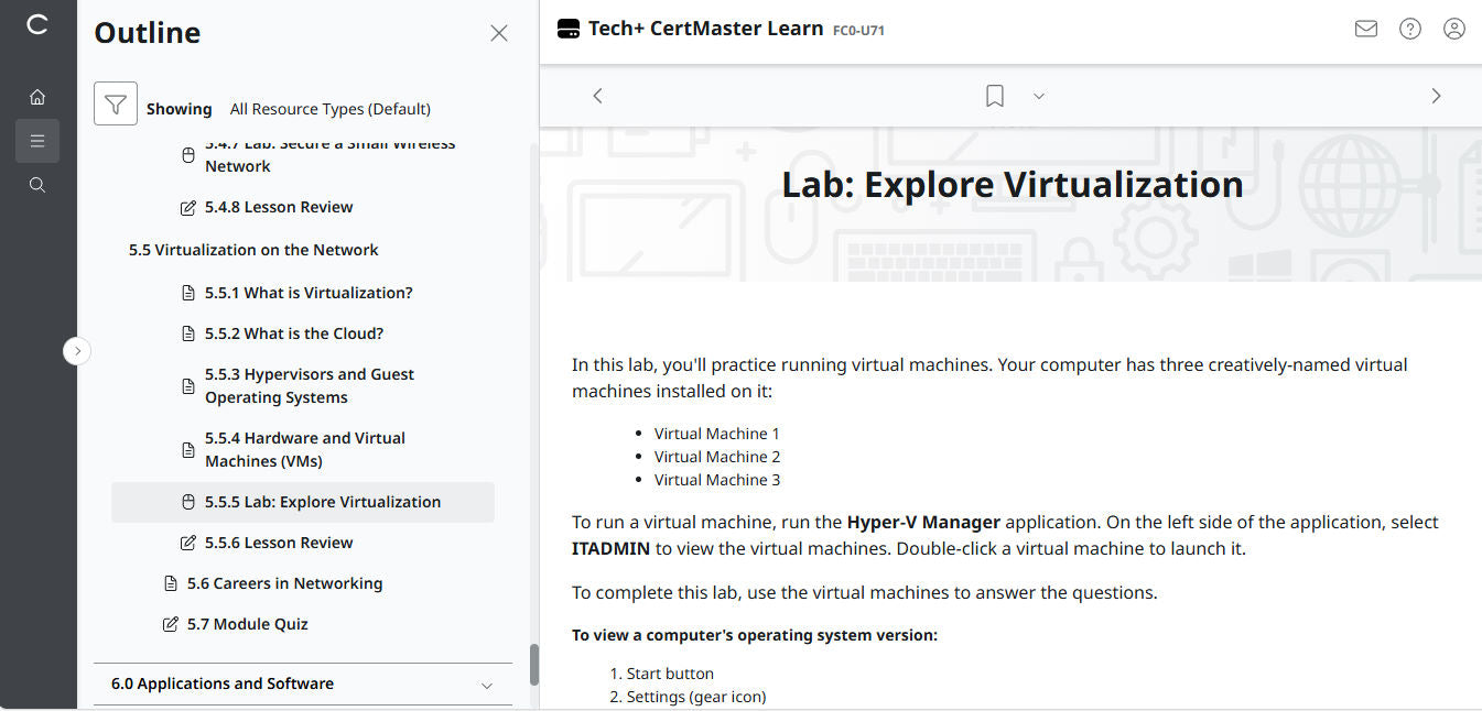 CertMaster Learn – Tech+ (V6) – (New Account ) 2-Month Access