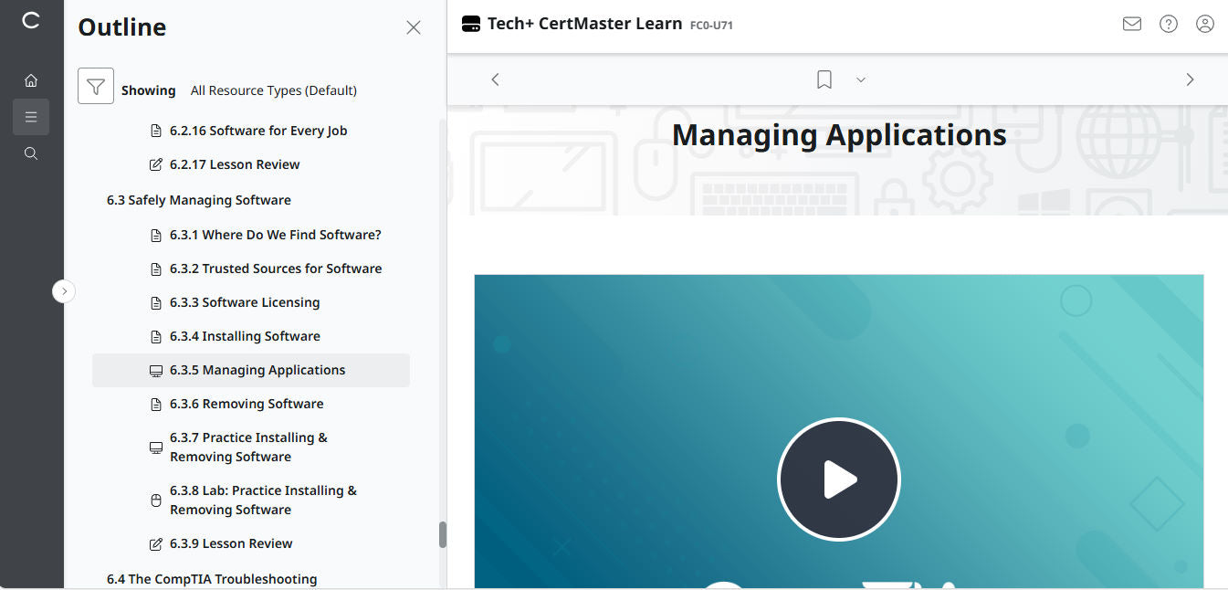 CertMaster Learn – Tech+ (V6) – (New Account ) 2-Month Access