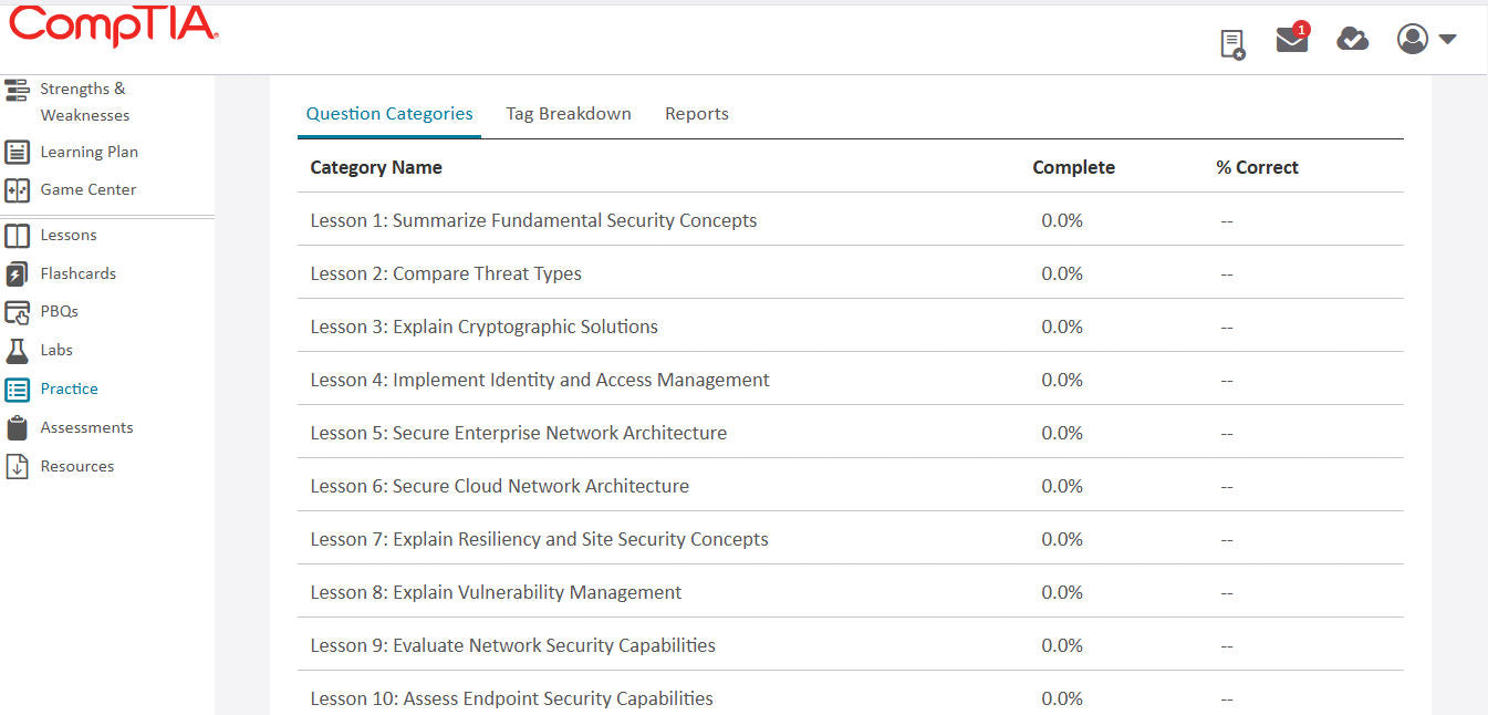 Best Offer (SY0-701) - CompTIA Security+ CertMaster Learn + Labs (3 Month)