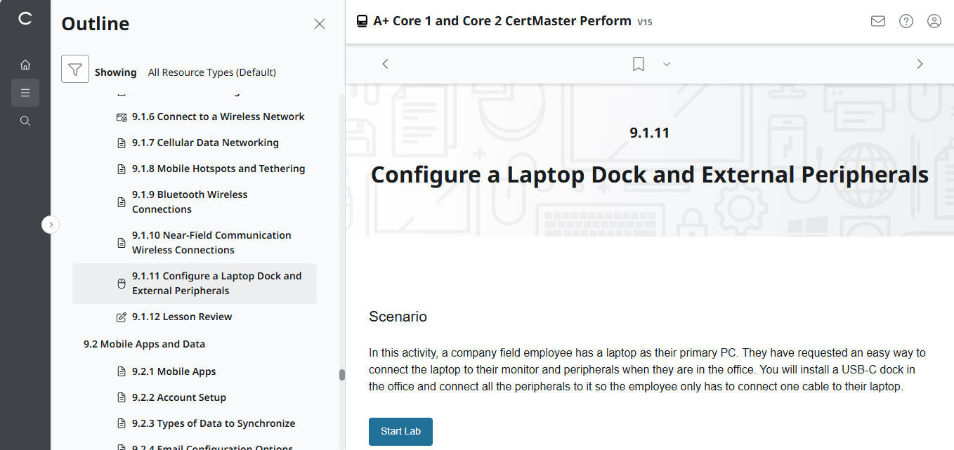CertMaster Perform   for CompTIA A+ Core 1 & 2 (V15) (4 Month Access)