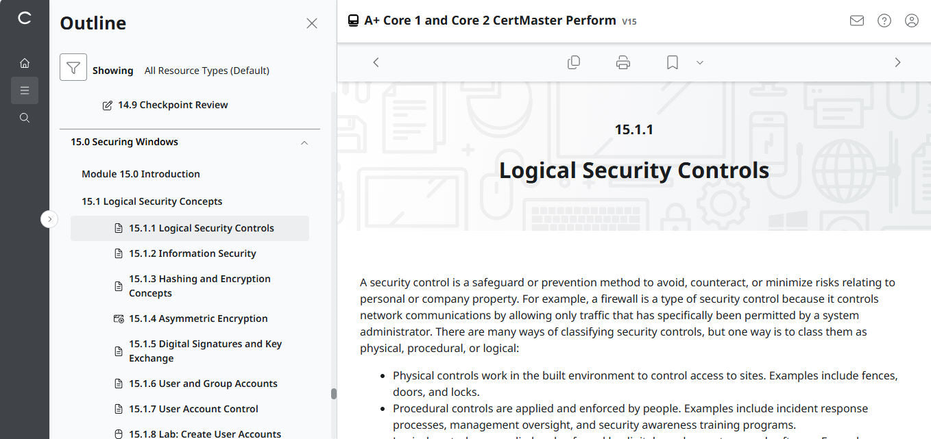 CertMaster Perform   for CompTIA A+ Core 1 & 2 (V15) (4 Month Access)