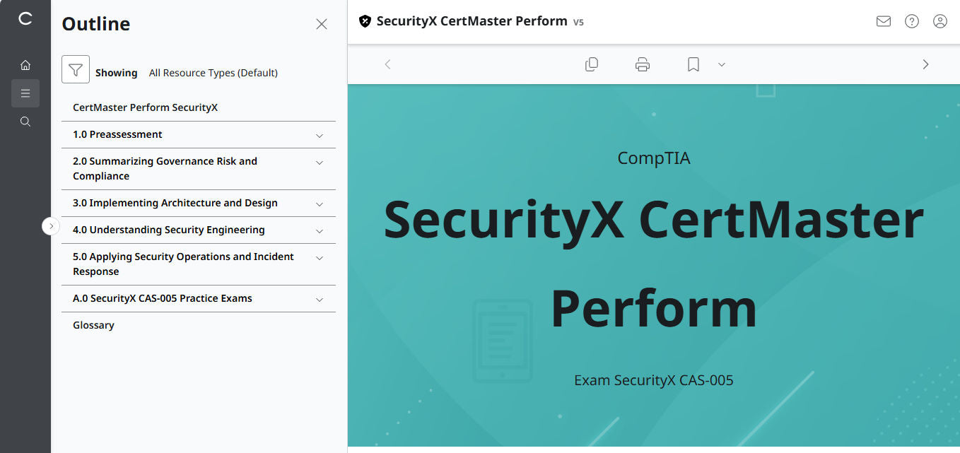 CertMaster Perform for CompTIA SecurityX (CASP+) CAS-005  3-Month Access (🛒Special Offer)