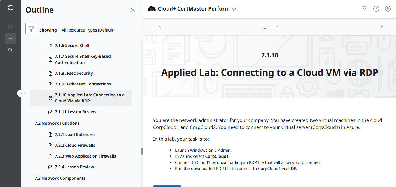 🛒Special Offer -  CompTIA Cloud+ CertMaster Perform (CV0-004) – 3-Month Access