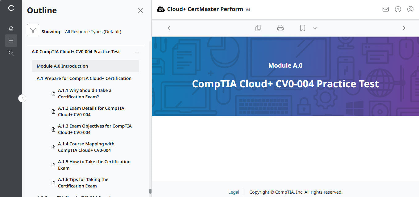 🛒Special Offer -  CompTIA Cloud+ CertMaster Perform (CV0-004) – 3-Month Access